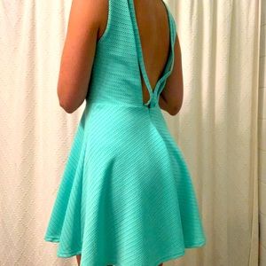Very J turquoise cocktail dress in size small.